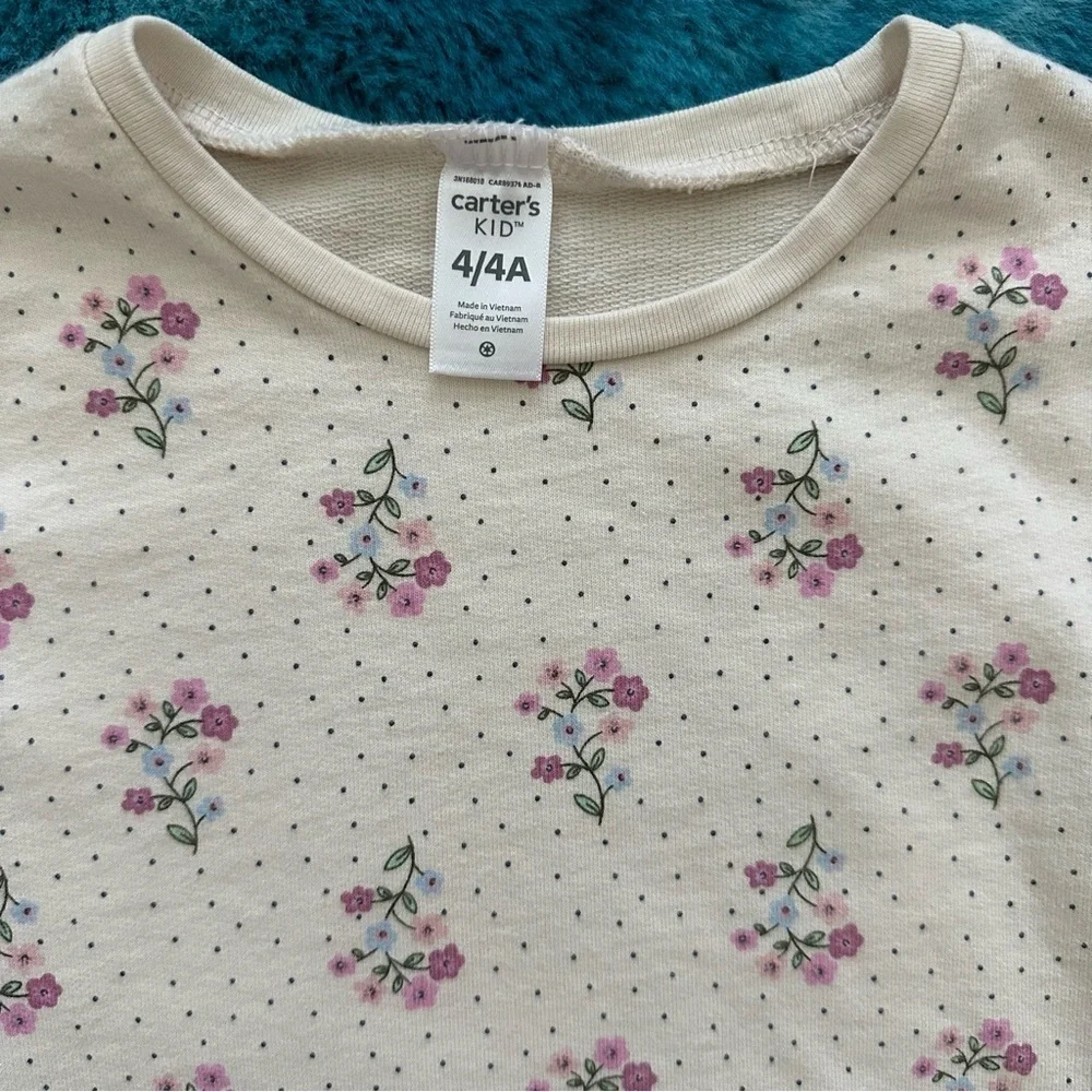 Carter’s Toddler Girl Peplum Floral Top Size 4T